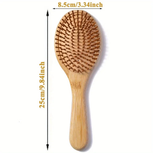 Natural bamboo paddle comb air cushion comb scalp massage anti-static