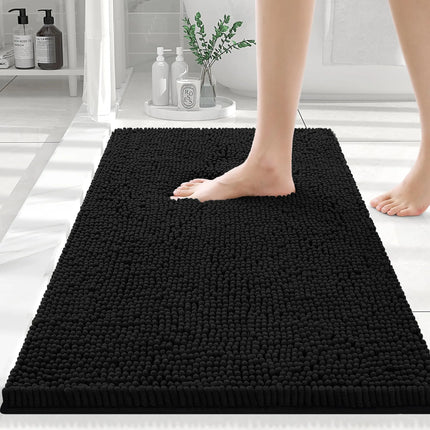 Olanly Chenille Bathroom Rug, Non-Slip, Soft & Machine Washable Mat with PVC Backing