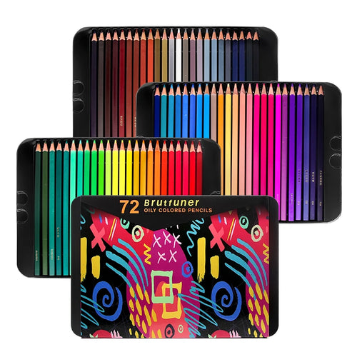 Brutfuner Oil-Based Colored Pencils – Professional Wood Pencil Set (48–180 Colors)