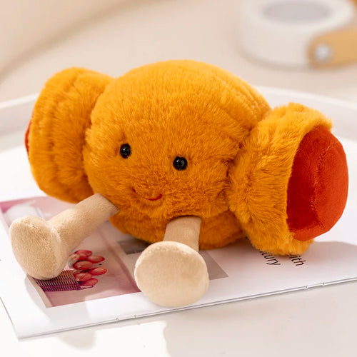New Cartoon Egg Stuffed Toy Expression Food Bread Toast Series