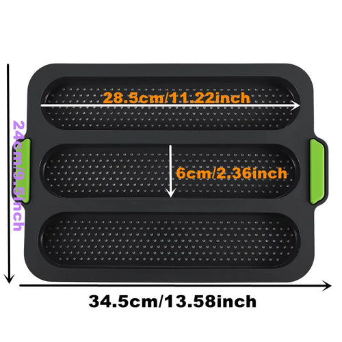 Hamburger Bun Mold Non-Stick Food Grade Silicone Bread Loaf Pan