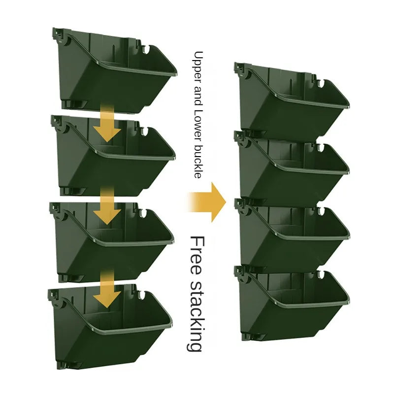 Garden Plant Walls Flower Pots Enclosures Hanging Plastic Containers