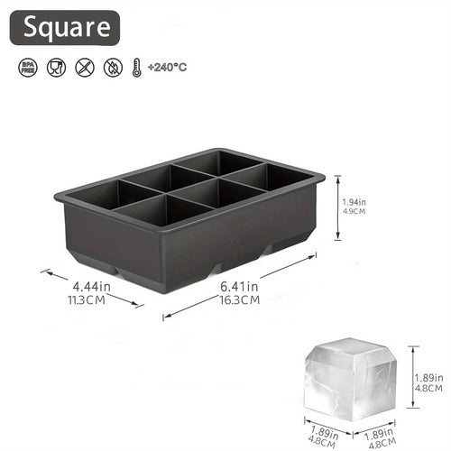 Square Silicone Ice Mold – Creative Designs for Cocktails & Beverages