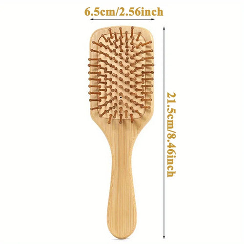 Natural bamboo paddle comb air cushion comb scalp massage anti-static