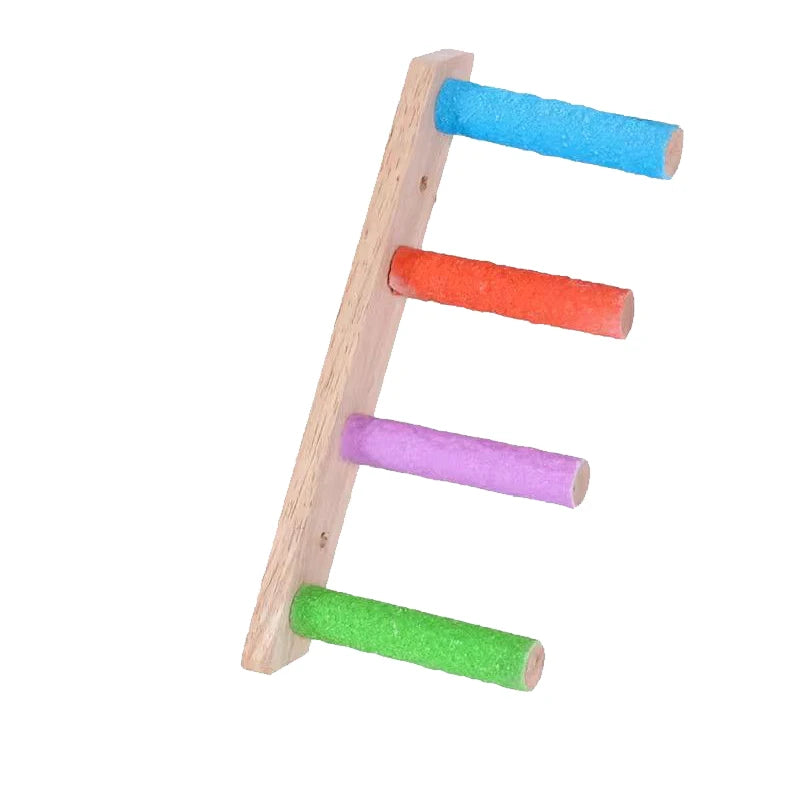 4/6/8 Step Bird Climbing Ladder Parrot Toy Ladder Bird Interaction Fun