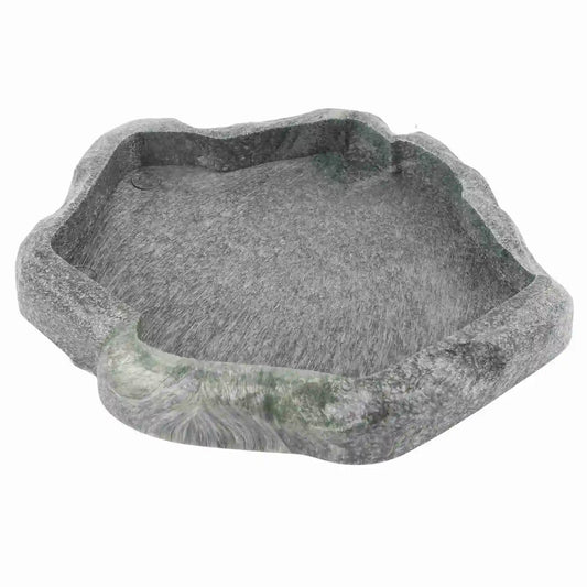 Reptile Feeding Dish – ABS Resin Imitation Rock Food & Water Bowl