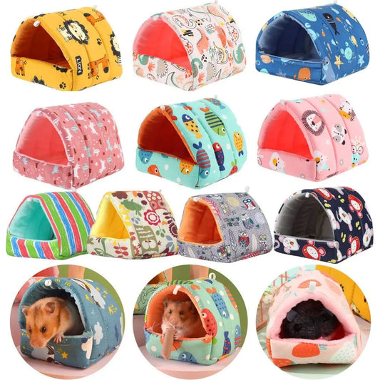 Mini Cage Nest for Small Animals – Cute Cartoon Design