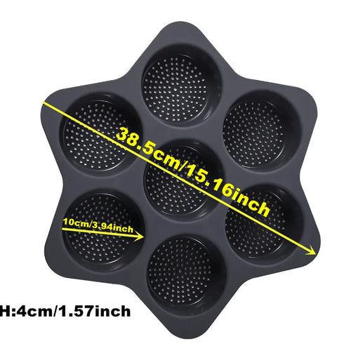 Hamburger Bun Mold Non-Stick Food Grade Silicone Bread Loaf Pan