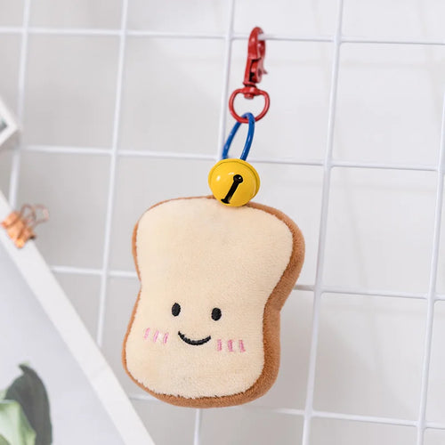 New Cartoon Egg Stuffed Toy Expression Food Bread Toast Series