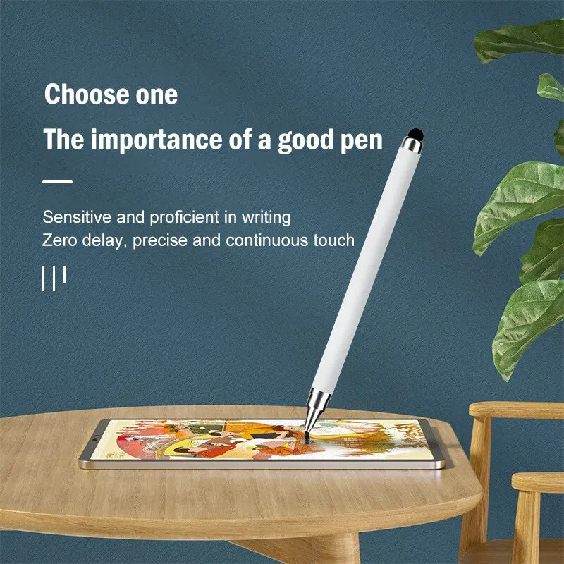Dual-Tip Stylus with Disc & Soft Silicone Head