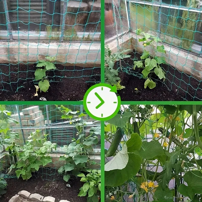 Heavy-Duty Garden Trellis – Polyester Grow Net for Climbing Plants