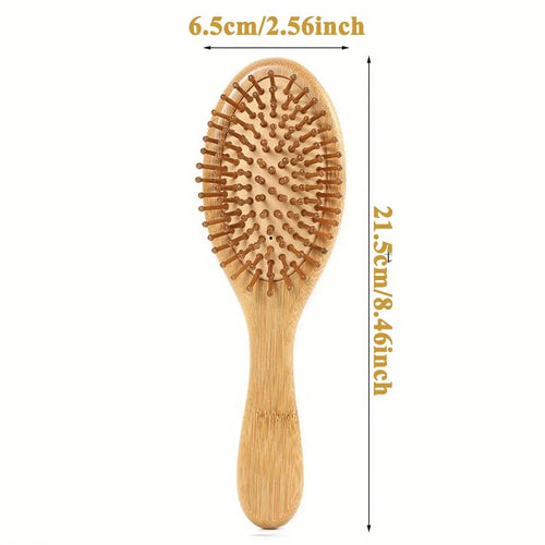 Natural bamboo paddle comb air cushion comb scalp massage anti-static