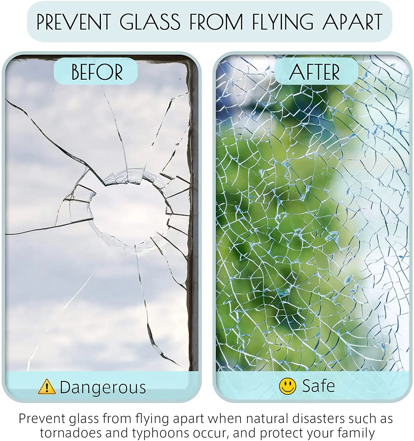 AFDB One Way Window Film, Mirror Effect Tint Glass Covering for Home