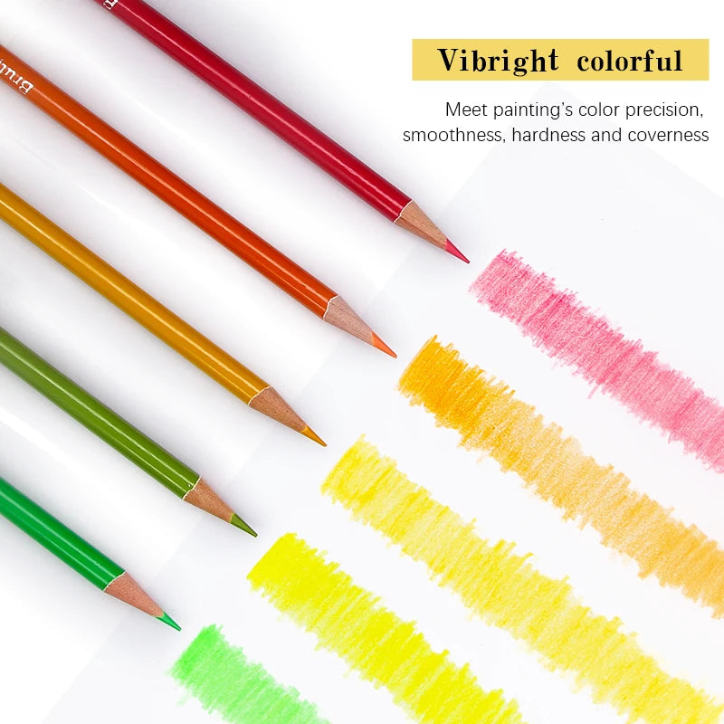 Brutfuner Oil-Based Colored Pencils – Professional Wood Pencil Set (48–180 Colors)