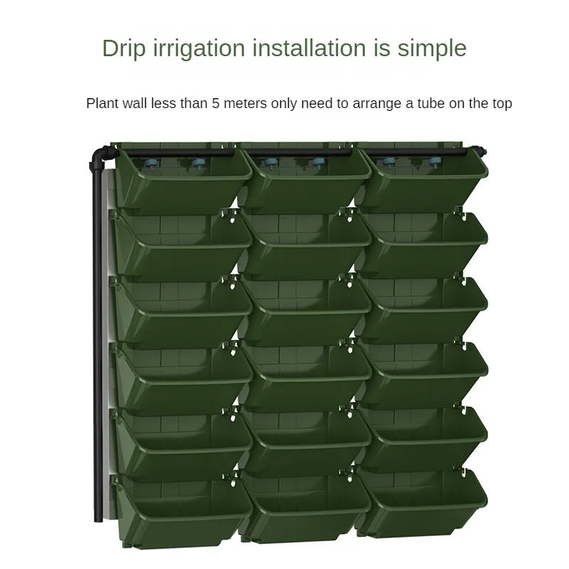 Garden Plant Walls Flower Pots Enclosures Hanging Plastic Containers