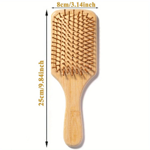 Natural bamboo paddle comb air cushion comb scalp massage anti-static