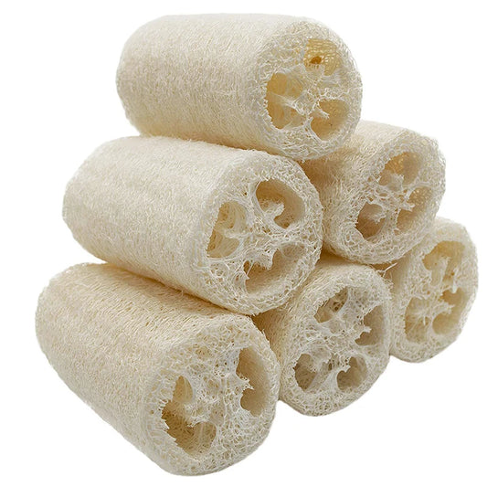 4Pcs/pack Organic Loofahs Loofah Spa Exfoliating Scrubber natural