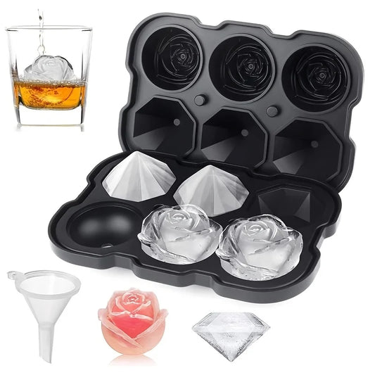 Square Silicone Ice Mold – Creative Designs for Cocktails & Beverages
