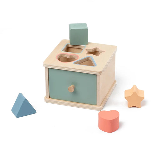 Kids' Wooden Shape Sorting & Matching Toy