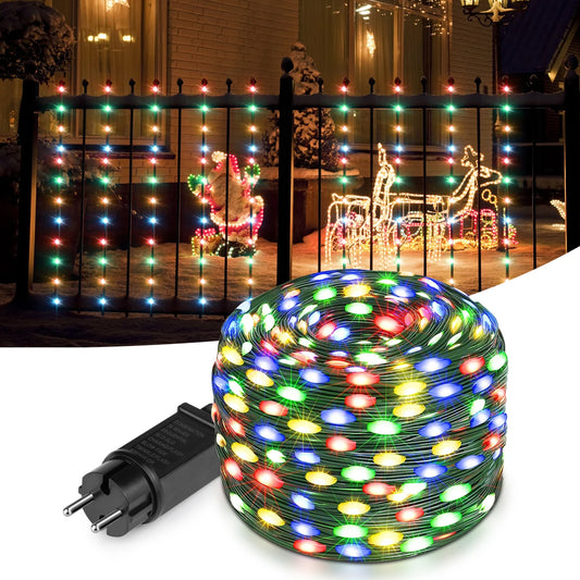 LED Christmas Fairy Lights – Plug-In Holiday String Lights (US Plug)