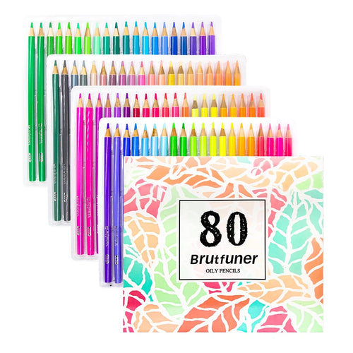 Brutfuner Oil-Based Colored Pencils – Professional Wood Pencil Set (48–180 Colors)