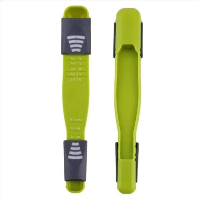 Adjustable 8-Stall Measuring Spoon, Kitchen Scale Spoon for Coffee, Tea & Baking
