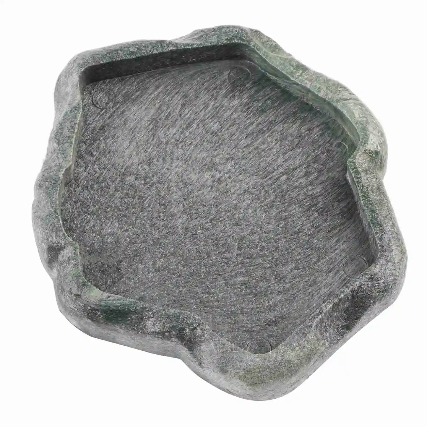 Reptile Feeding Dish – ABS Resin Imitation Rock Food & Water Bowl