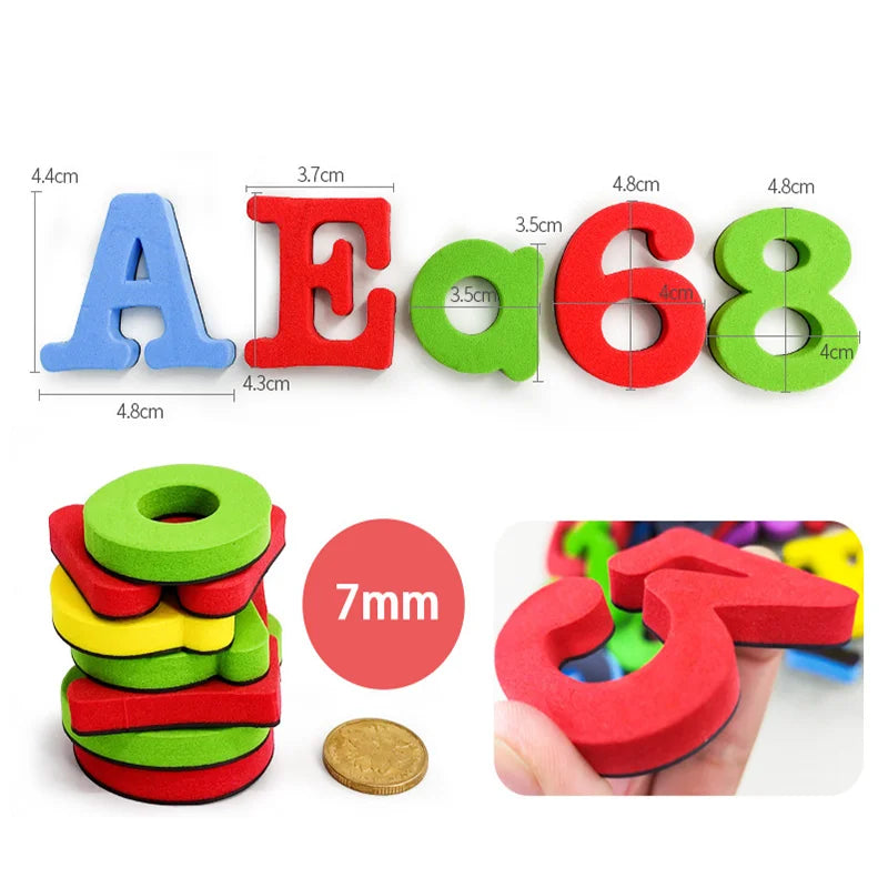 ABC & 123 Magnetic Learning Kit – Plastic Fridge Magnets