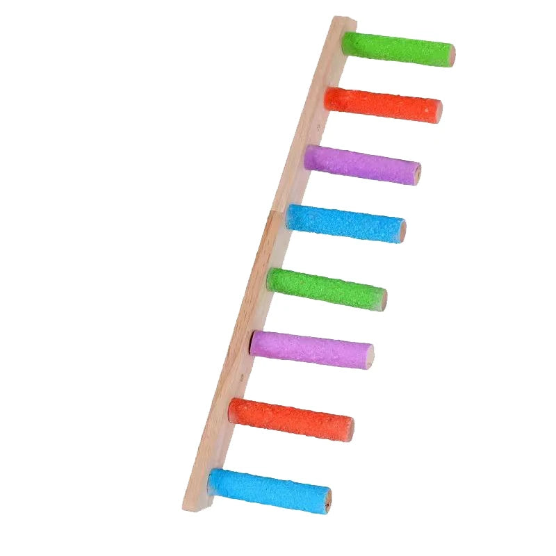 4/6/8 Step Bird Climbing Ladder Parrot Toy Ladder Bird Interaction Fun