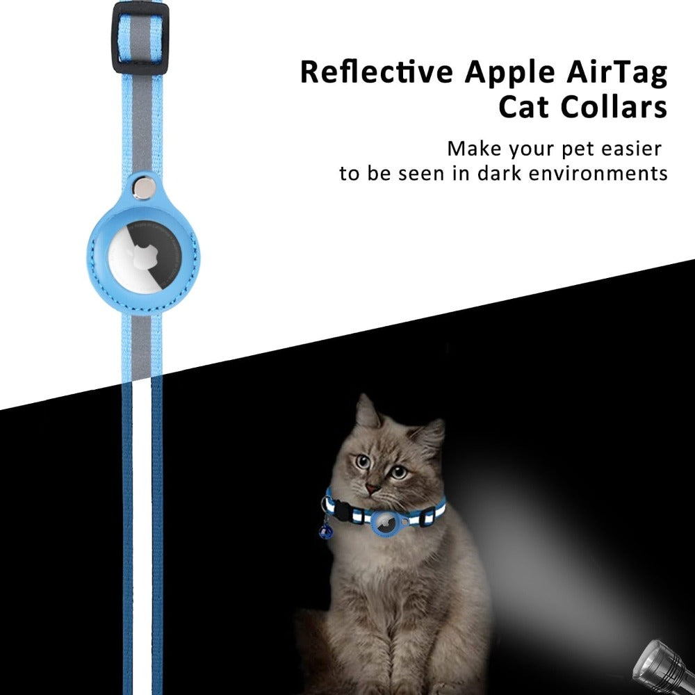 Reflective AirTag Pet Collar for Cats