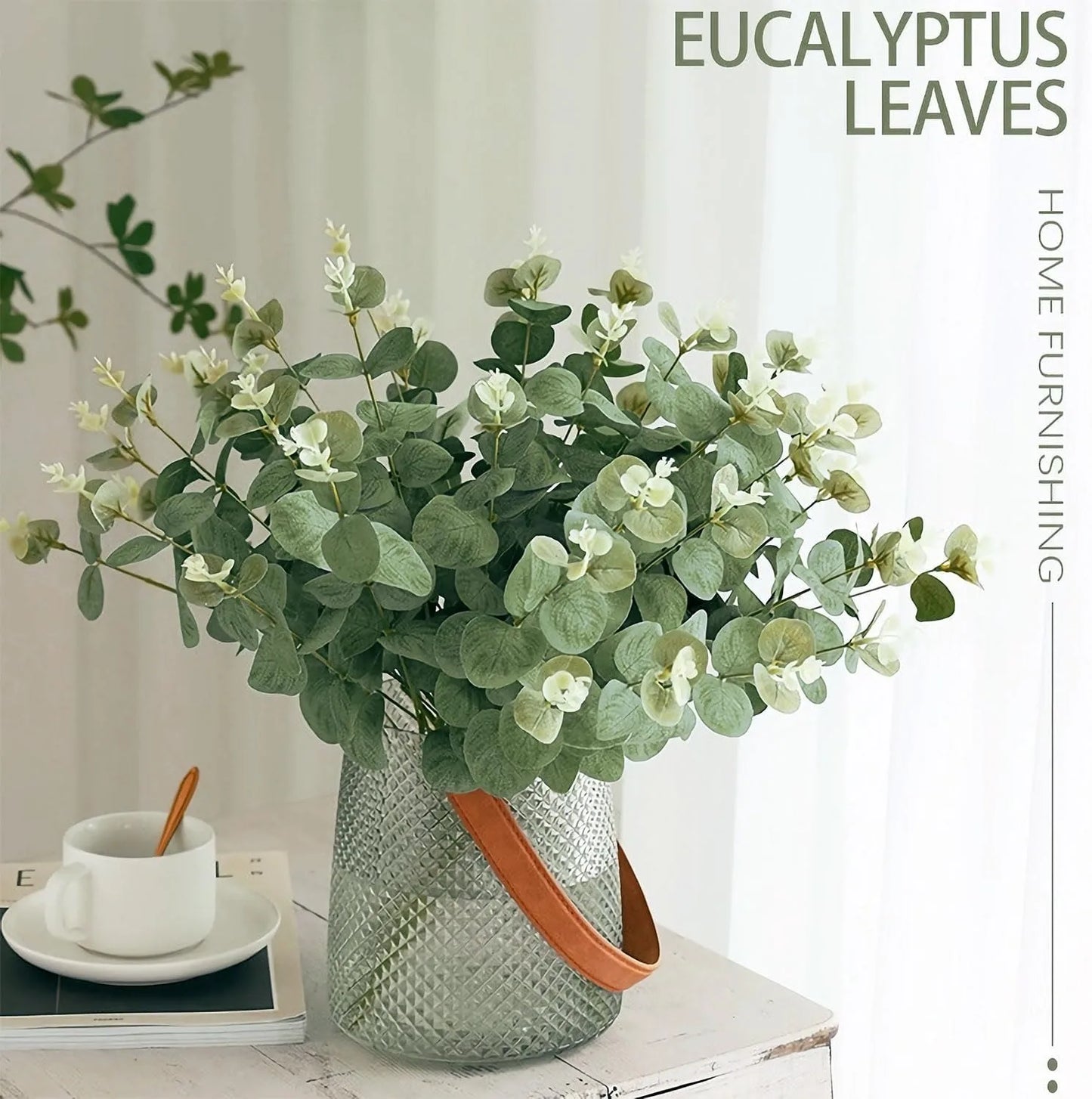 Artificial Eucalyptus Stems for Vases & DIY Decor (5/10/20 Pcs)