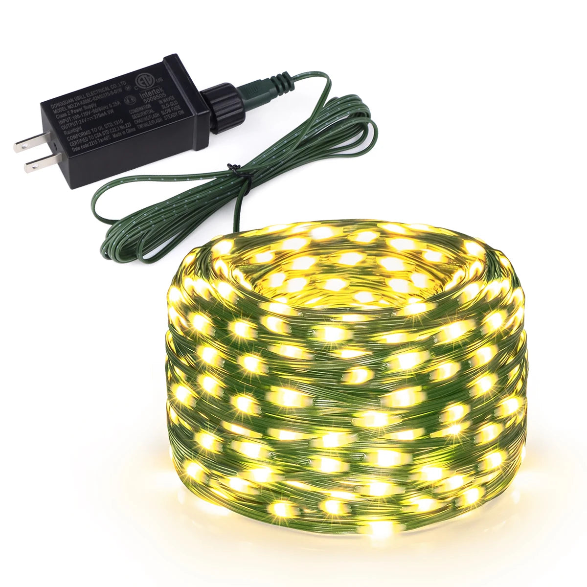 LED Christmas Fairy Lights – Plug-In Holiday String Lights (US Plug)