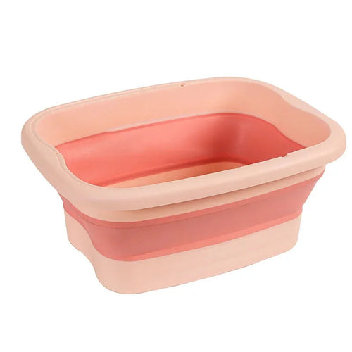 Foldable Footbath Massage Bucket Soaking Bucket Folding Basin Spa Foot