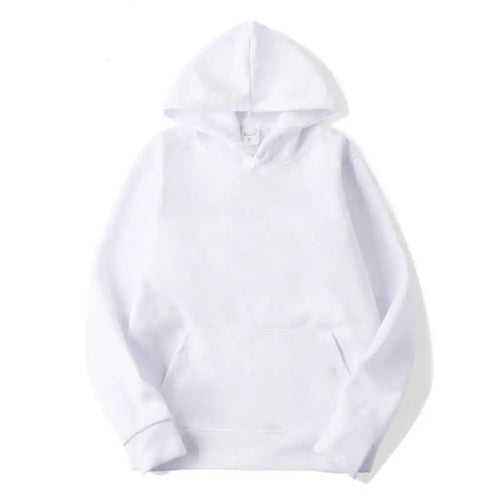 Classic Plain Fleece Hoodie – Unisex Pullover Hooded Sweatshirt