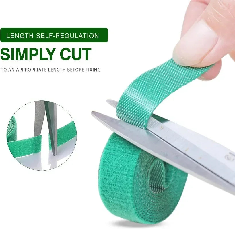 Adjustable Plant Bandage Straps – Nylon Hook Tie