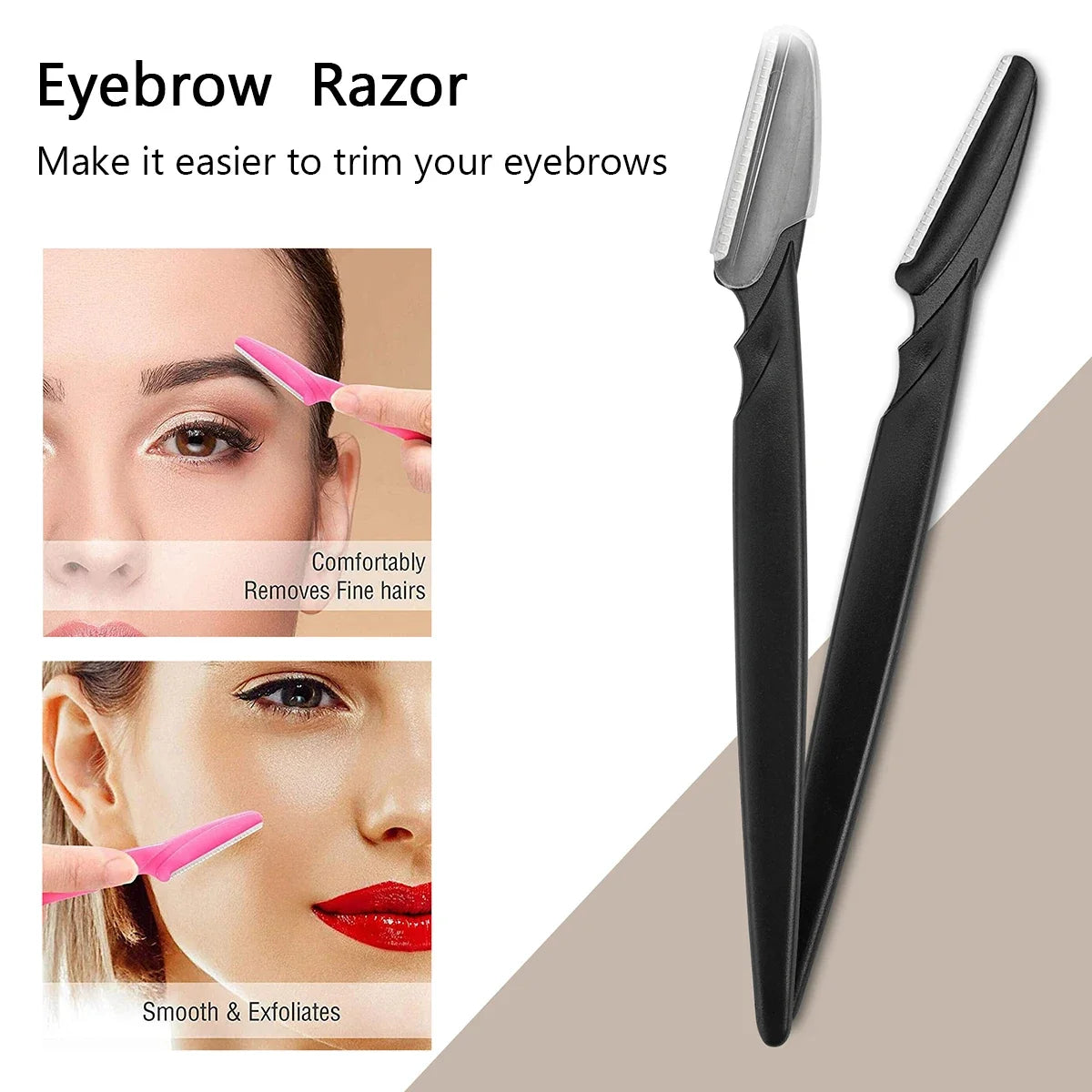 Hair Removal Razors for Eyebrows & Face – 30pcs in Container