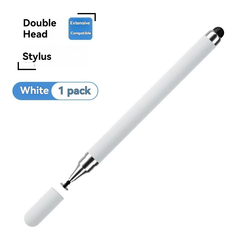 Dual-Tip Stylus with Disc & Soft Silicone Head