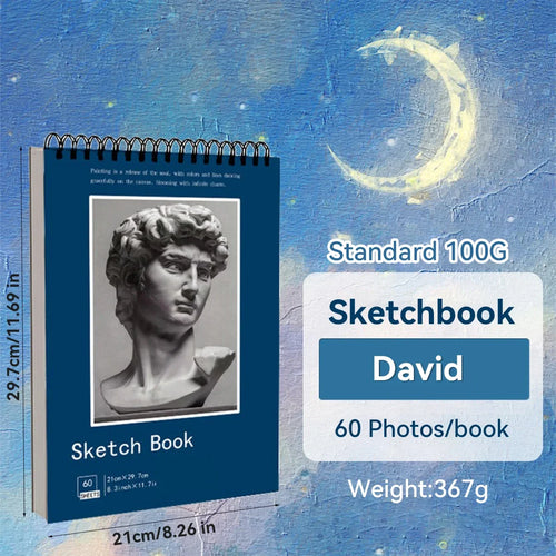Spiral Bound Artist Sketchbook – A3/A4/A5 Acid-Free Drawing Pad