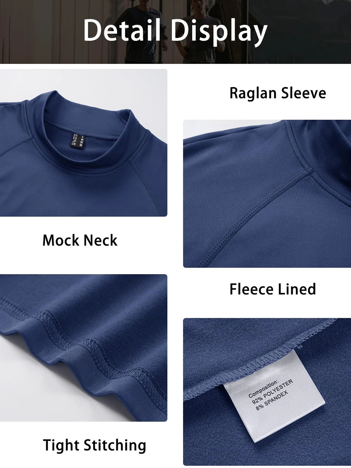 MAGCOMSEN Men’s Thermal Fleece Pullover, Half-Turtleneck Long Sleeve Winter Shirt