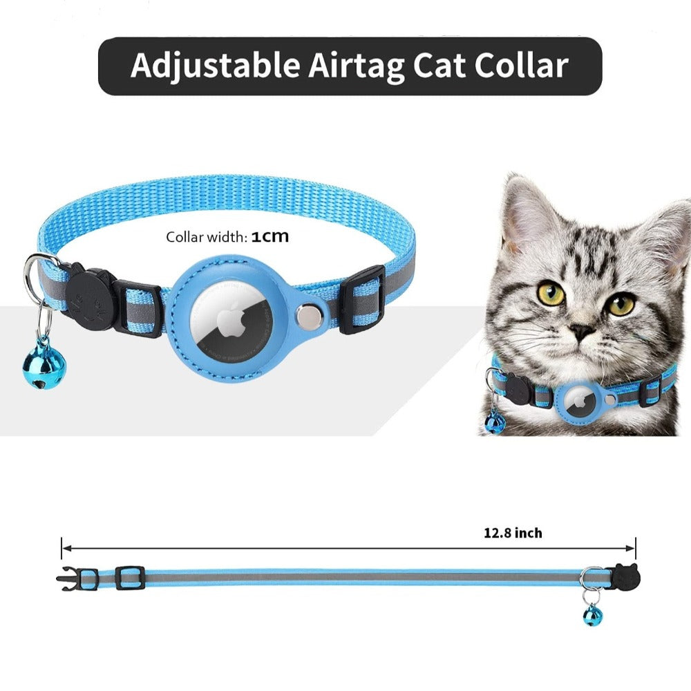 Reflective AirTag Pet Collar for Cats