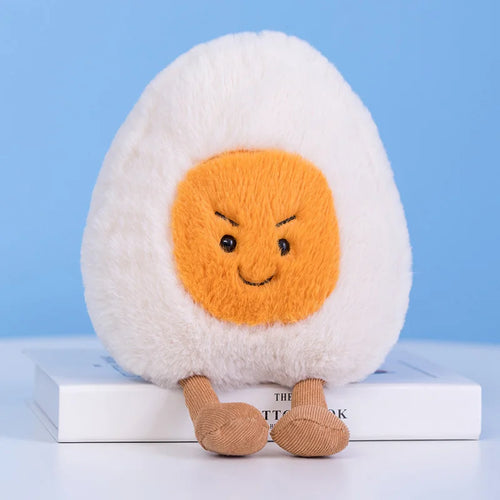New Cartoon Egg Stuffed Toy Expression Food Bread Toast Series