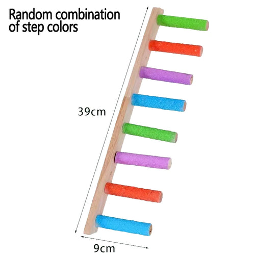 4/6/8 Step Bird Climbing Ladder Parrot Toy Ladder Bird Interaction Fun