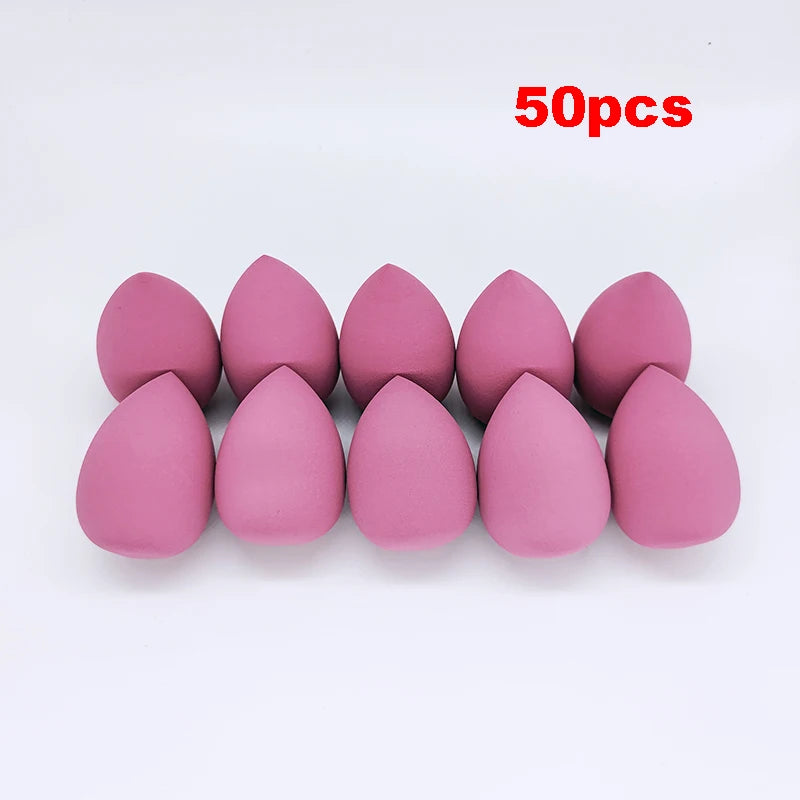 50-Piece Mini Makeup Sponge Set, Soft Water Drop Foundation & Concealer Blending Puffs