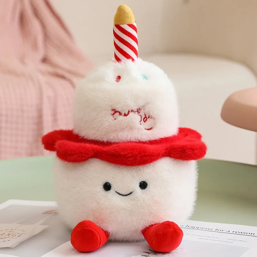 New Cartoon Egg Stuffed Toy Expression Food Bread Toast Series