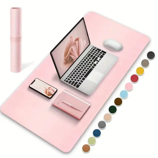 Premium PU Leather Desk Mat – Waterproof Office Desk Protector (60×30cm)