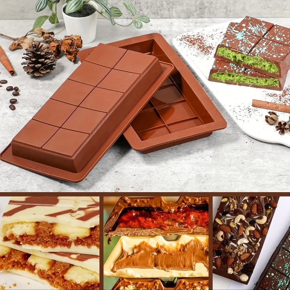 Silicone Chocolate Bar Molds – Dubai Style (1/3/5pcs)