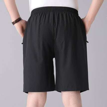 Solid Color Black Loose High Waist Comfort Breathable Breeches