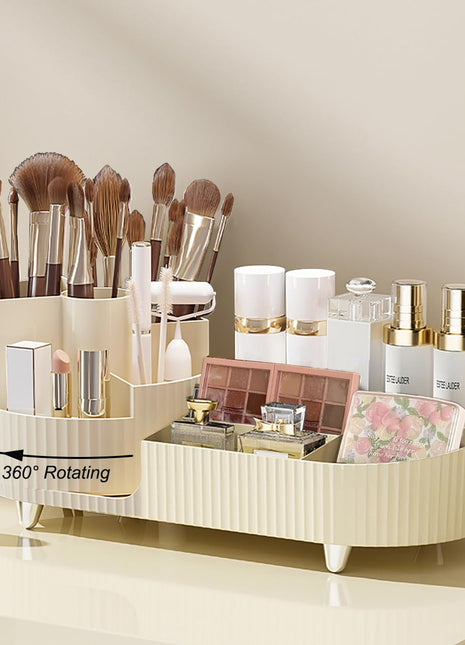 Rotating Makeup Organizer Large Capacity Cosmetic Storage Box
