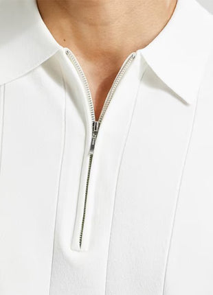 Fashion Short-sleeved Polo Shirt Summer Lapel Zipper T-shirt