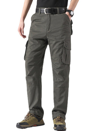 Spring Three-dimensional Pocket Straight-leg Trousers Outdoor